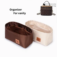 for vanity women purse organizer insert satin fabric pouch storage protect your expensive bags handbag tote shaper