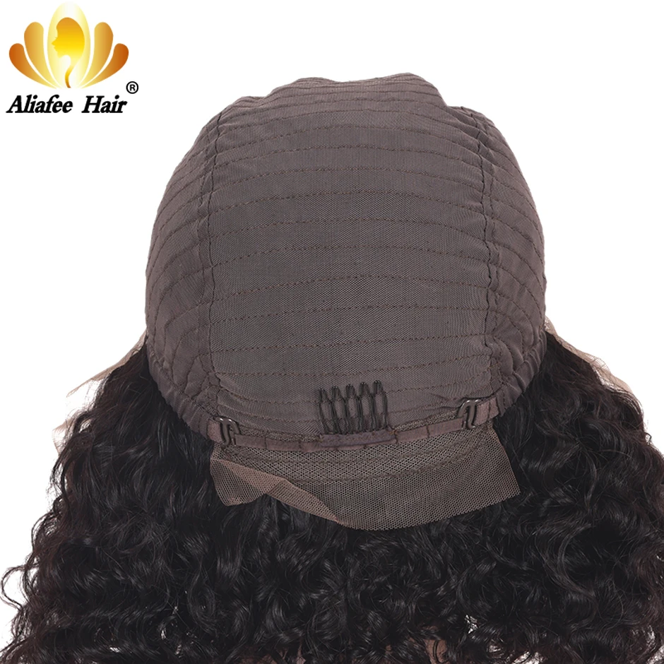 Волосы Remy AliAfee с коротким ворсом и завитком 13х4|Парик из натуральных волос на