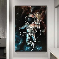 modern space astronaut canvas painting astronauts fun drink beer canvas painting space lovers room decoration home decor