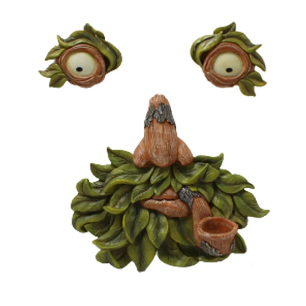 

Декор для лица дерева, трубка, скульптура коптильника, дерево, садовые украшения, уличный пасхальный декор Jardineria