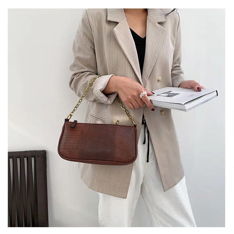 Квадратная сумка Ansloth с узором в виде ящерицы для женщин роскошная дизайнерская