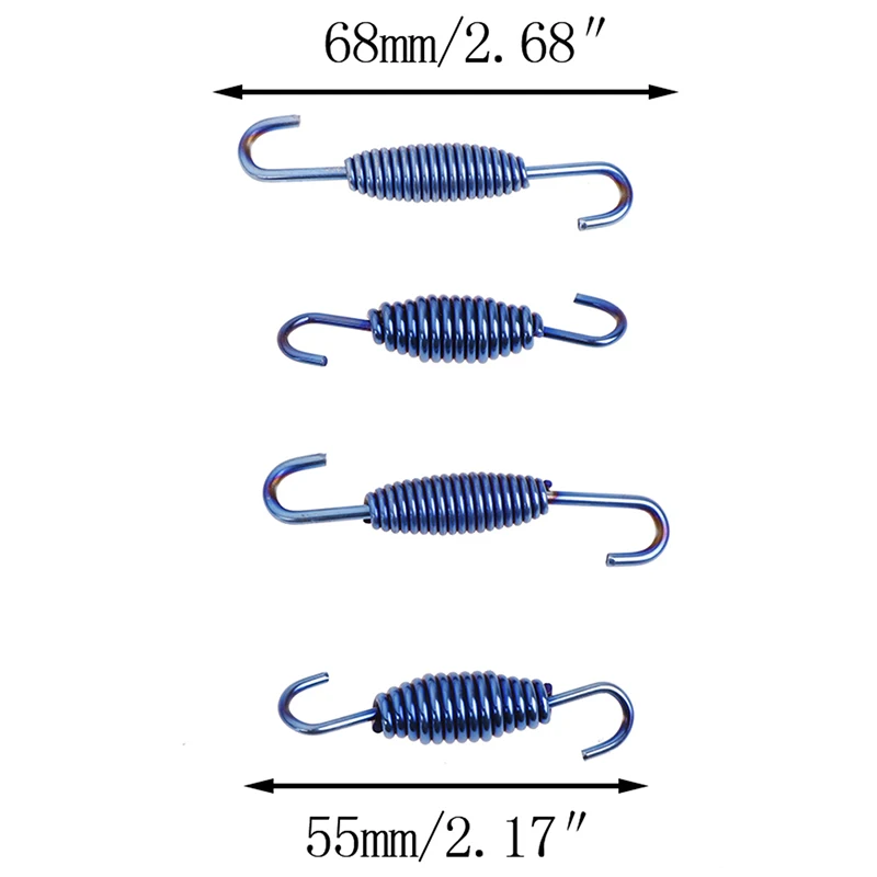 Новинка 2 шт. 55/68 мм для мотоцикла ПОЛНОСТЬЮ Вращающийся глушитель крепление