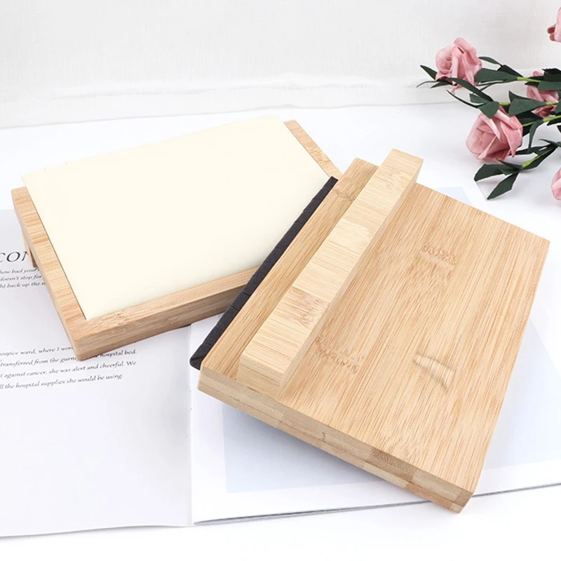 

Bamboo Wood /PU Leather Necklace Pendant Display Stand Holder Women Jewelry Display Rack Holder