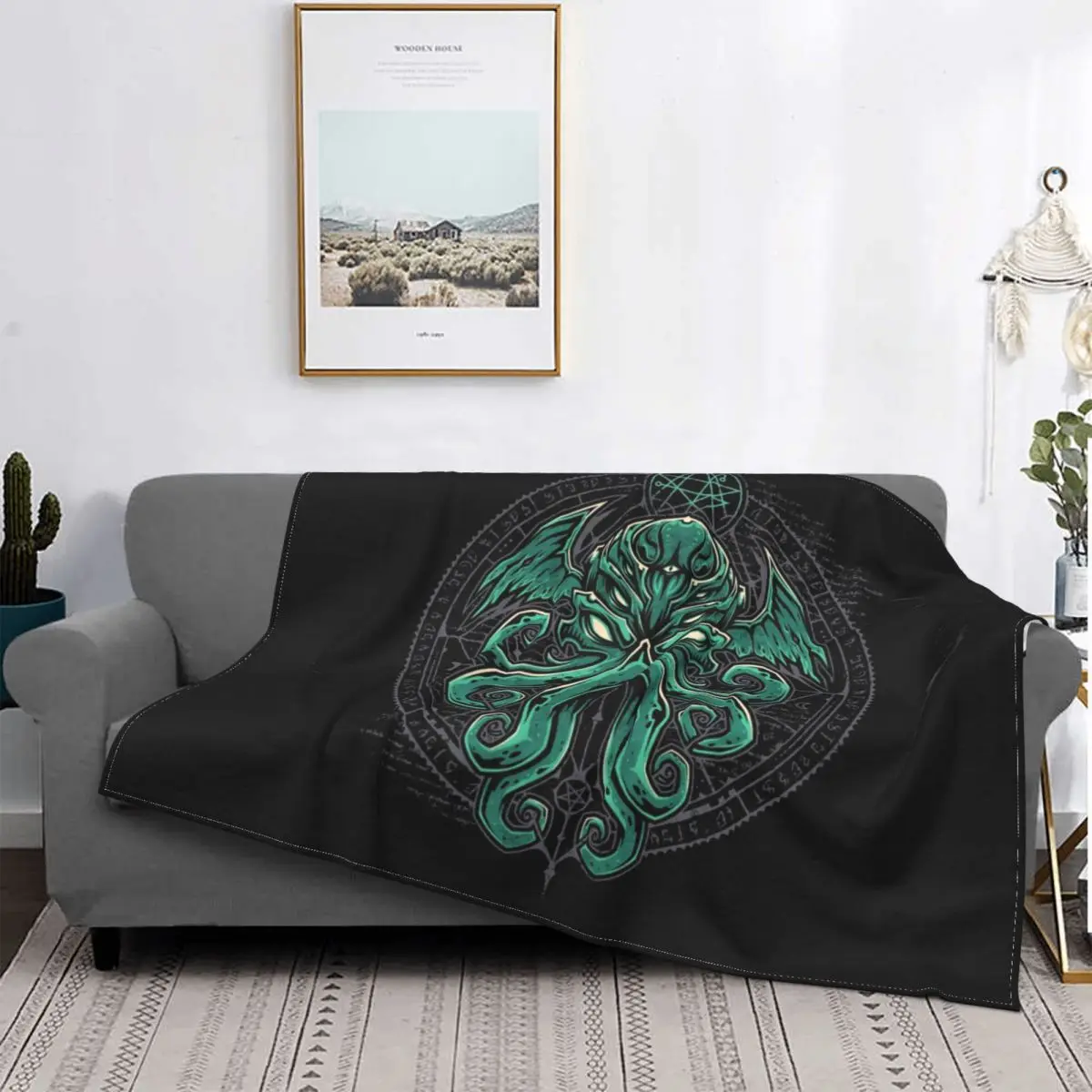 Большое пушистое одеяло Cthulhu s Lovecraft для дивана постельное белье 125*100 см коврик |