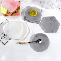 resin casting molds geometric shape silicone mold coaster round square jewelry placement plate diy epoxy resin making tool