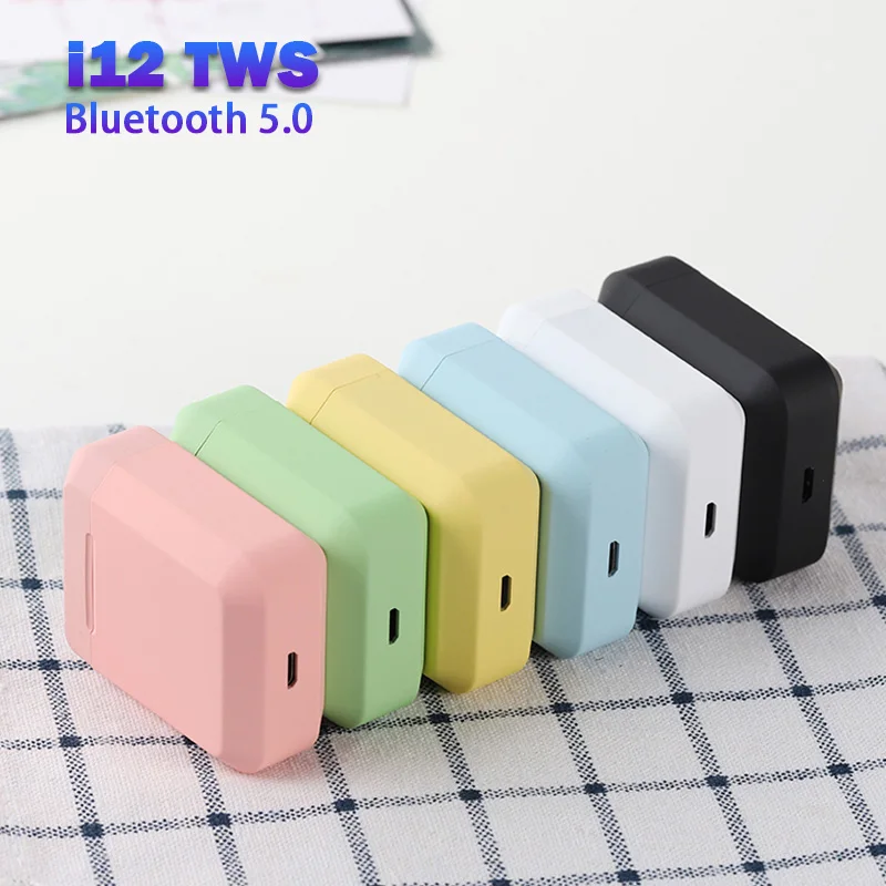 Оригинальные i12 TWS Bluetooth наушники i2 беспроводные стерео звук гарнитура с зарядным