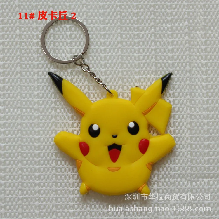 11- Мультфильм Аниме ПВХ Покемон Сквиртл Bulbasaur Venusaur Chansey Psyduck Jigglypuff Totodile Houndoom прекрасный Забавный брелок Кадена - Цвет: 11-