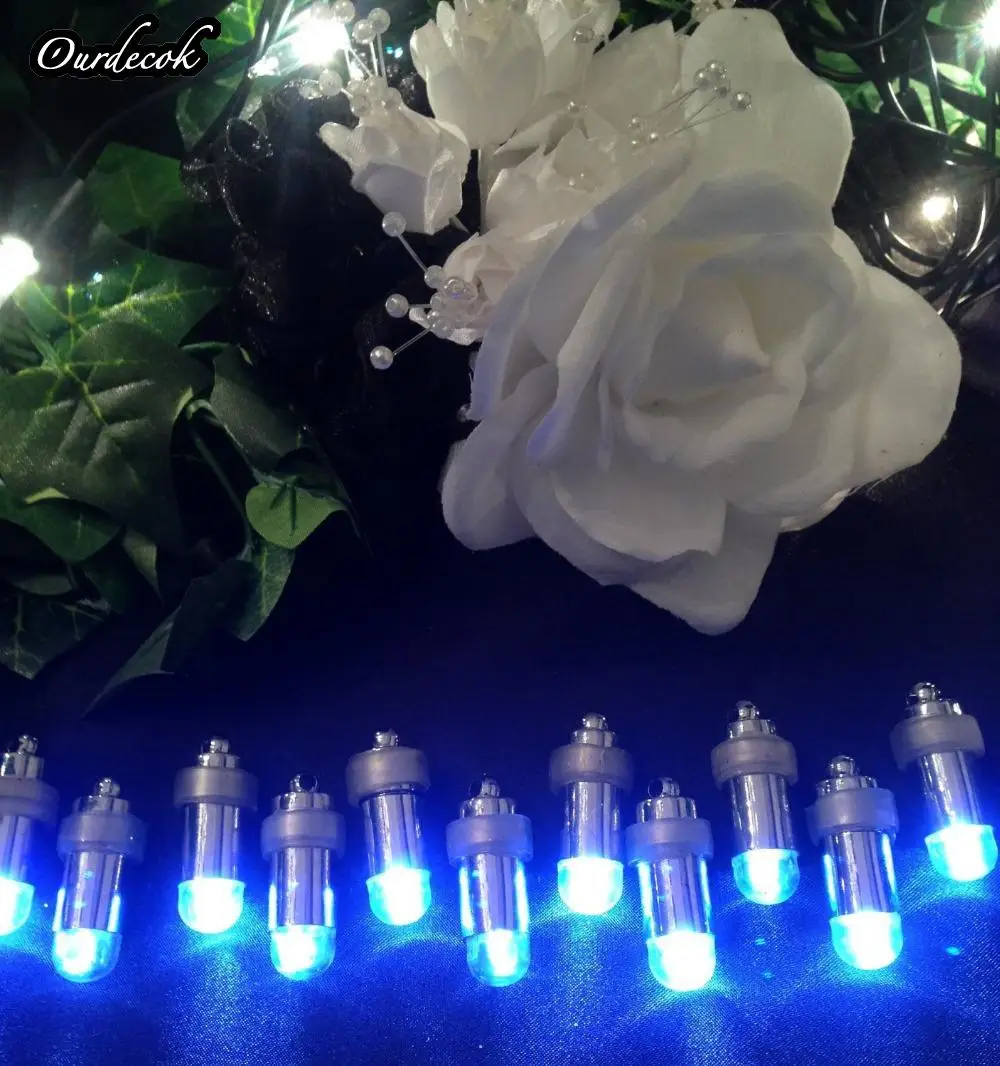 50 шт. Мини светодиодный Водонепроницаемый воздушные шары для свадьбы