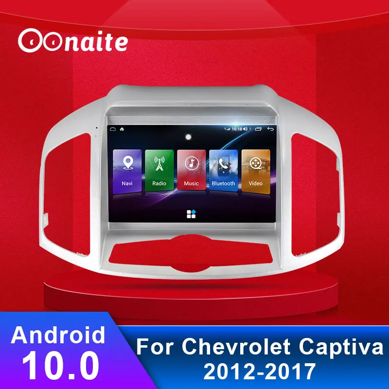 

Oonaite 9.66 Inch Android USB Car BT Radio AM FM DVD Multimedia Video Player GPS Navigation For Chevrolet Captiva 2012-2017