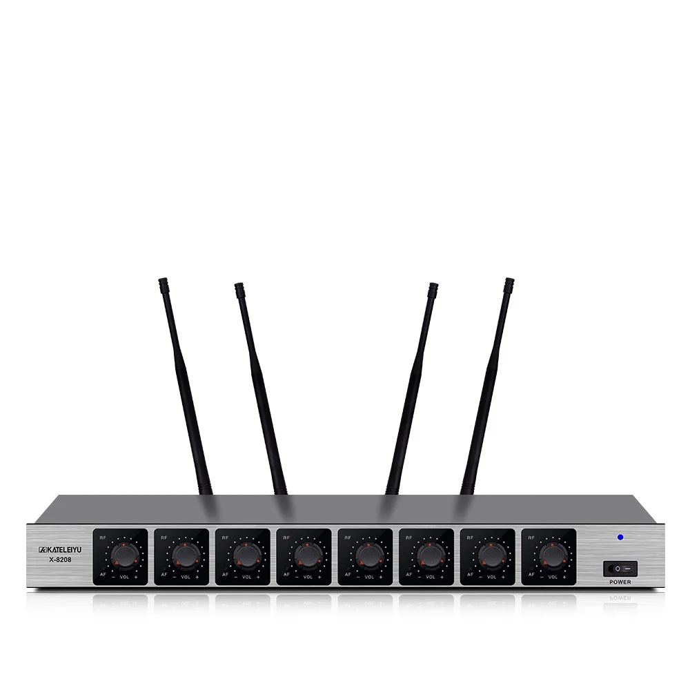 Профессиональная версия микрофонная система UHF 8 шт. цветная гарнитура микрофон