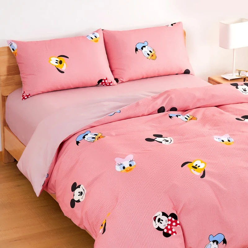 Disney Mickey Mouse Donald Duck Daisy Cartoon Deluxe Bedding Down Quilt Cover Pillowcase Linens Children Adult Bedroom Decor