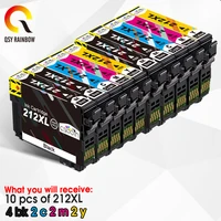 10pcs t212xl e 212xl premium color compatible ink cartridge forexpression home xp 4100 xp 4105 workforce wf 2830 wf 2850