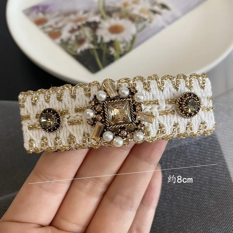 Роскошные брендовые высококачественные заколки для волос модные зажимы с