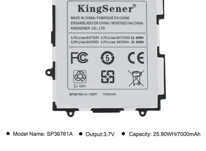 SP3676B1A(1S2P) Батарея для samsung Galaxy Tab 2 10,1 GT-N8000 GT-N8010 GT-N8013 GT-P5100 GT-P5110 P5113 P7510 P7500 P5100
