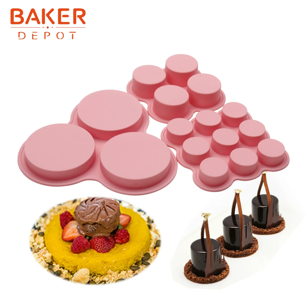 BAKER DEPOT круглая силиконовая форма для торта кондитерских изделий сделай сам мыло