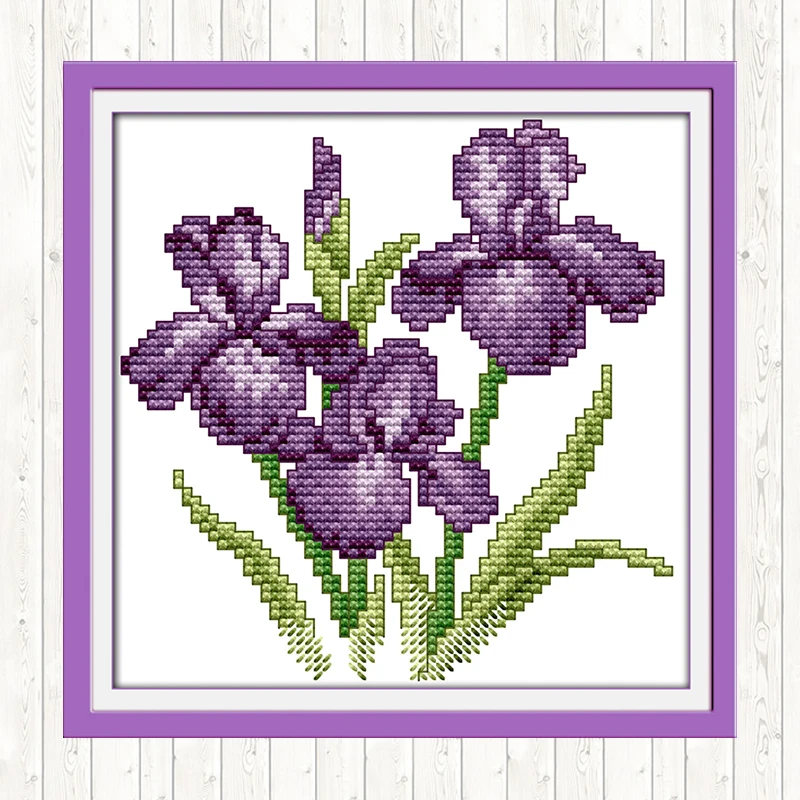 Joy Sunday Cross Stitch Mini Patterns Flowers Series 14CT 11CT DIY Handwork Embroidery Kit DMC Needlework Set Crafts Wholesale | Дом и сад