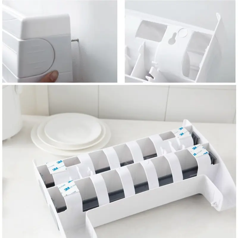 Настенный диспенсер для алюминиевой фольги бумажная пленка кухонный держатель