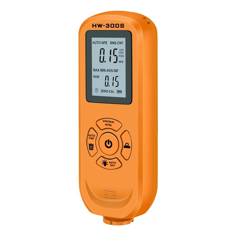 

Digital Coating Thickness Gauge 0.01mm/1Mil Thickness Meter with LCD Display Calibration Function for Car