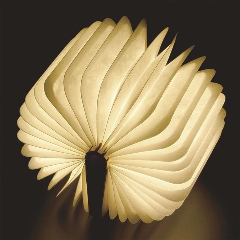 

Светодиодная деревянная лампа для книг, ночник с USB-зарядкой, маленький складной светильник для книг, прикроватный светильник для чтения, Ро...