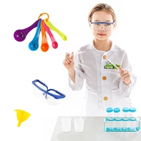 kids science kit science experiments set with lab coat handmade scientist costume for children kids role play game toys