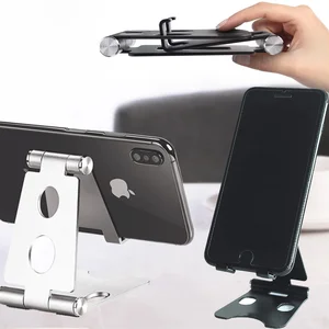 phone mini holder stand for iphone 12 pro 8 11 x xs xiaomi mi 9 metal tablet holder foldable stand desk for phone huawei free global shipping