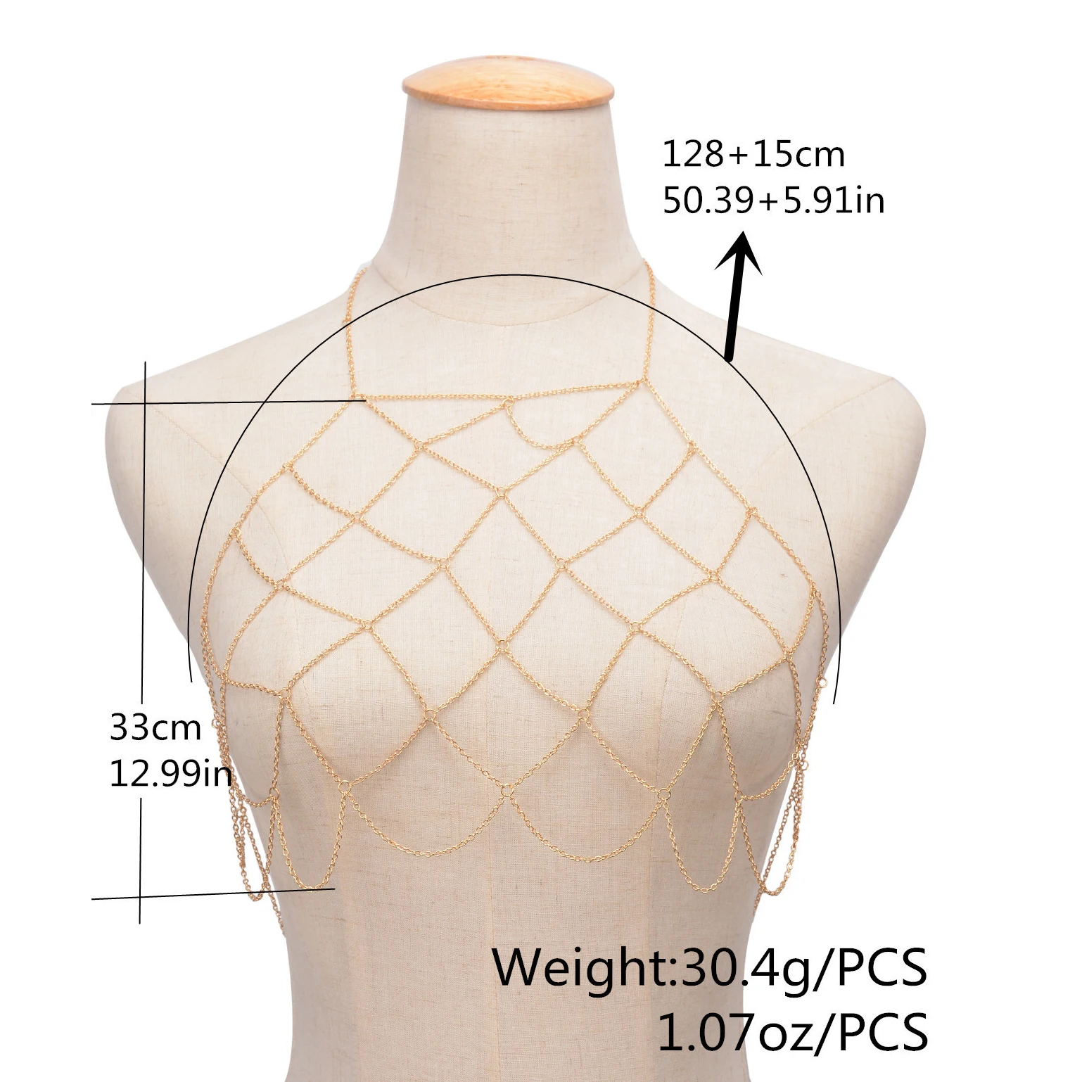 Женское бикини с цепочкой богемное ювелирное изделие сексуальный бюстгальтер