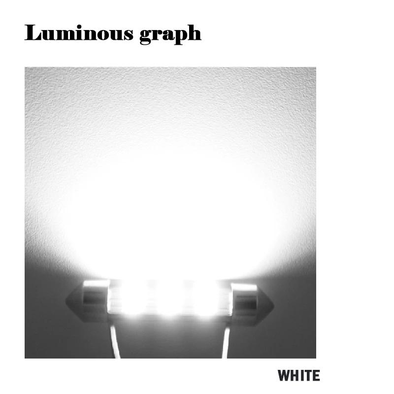 

10x led festoon 31MM 36MM 39MM 41MM light c5w 6 SMD led 6smd 4014 Auto led bulbs Car Festoon Dome Door Reading Lights