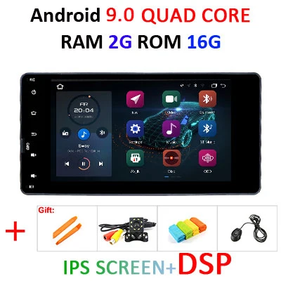 2 Din Android 9,0 4G+ 64G 8 ядерный автомобильный dvd Радио Видео gps аудио для Mitsubishi outlander lancer asx 2012 2013 obd2 DSP ips fm - Цвет: 2G16GIPSDSP nocanbus