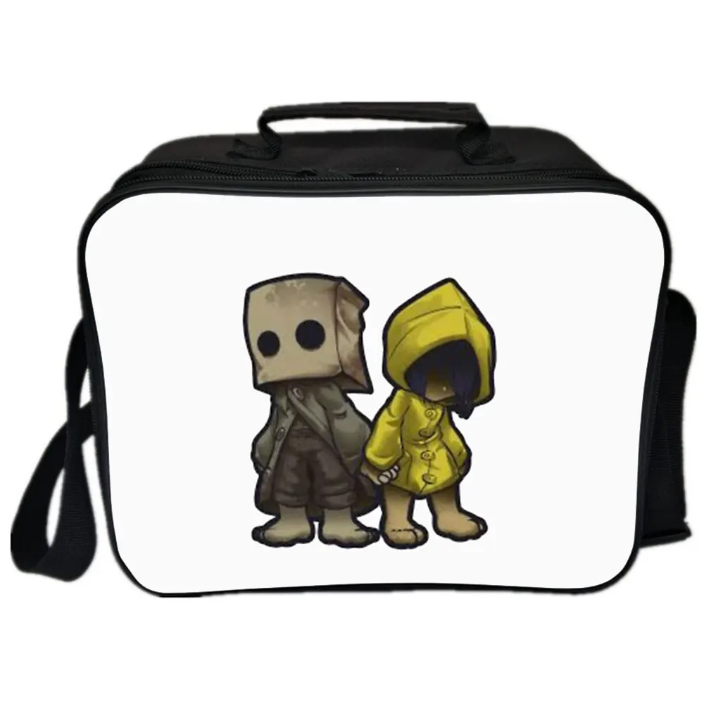 Game Little Nightmares Lunch Bag 3D Design Cartoon Boys Girls Portable Thermal Food Picnic Bags Kids School Tote Staff Lunch Bag