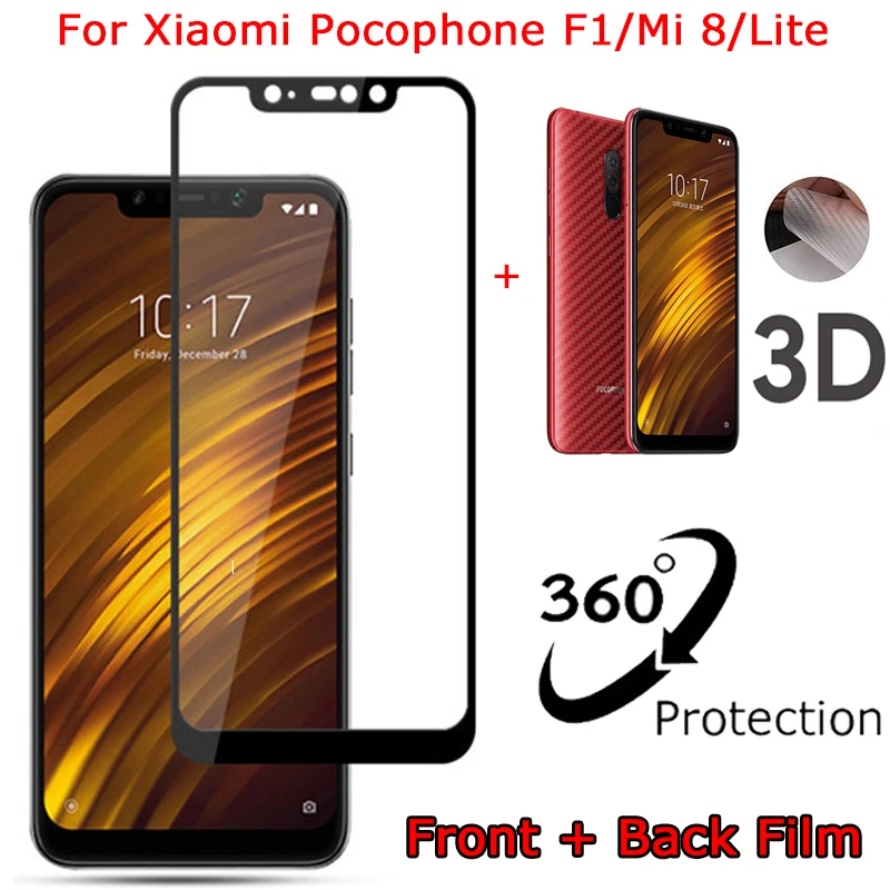 Пленка задней камеры Pocophone F1 Xiaomi-Mi 8 Lite 8Lite защитное стекло экрана Mi8 Xiaomi Poco наклейка Pocofone on.