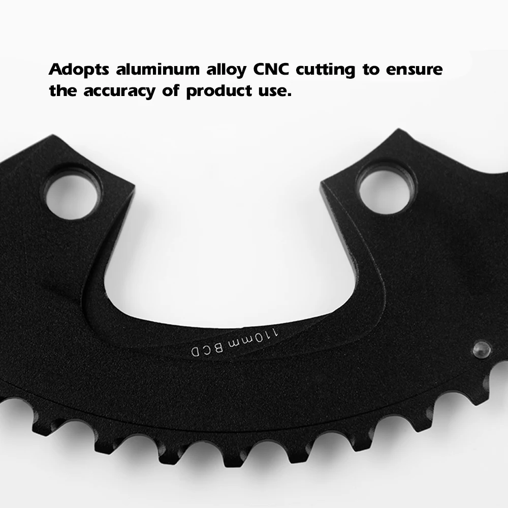 

Bicycle Chain Accessoires Road chainrings 53T Aluminum Alloy Steel Sprocket 130BCD 5 claw 53T Alloy LB01