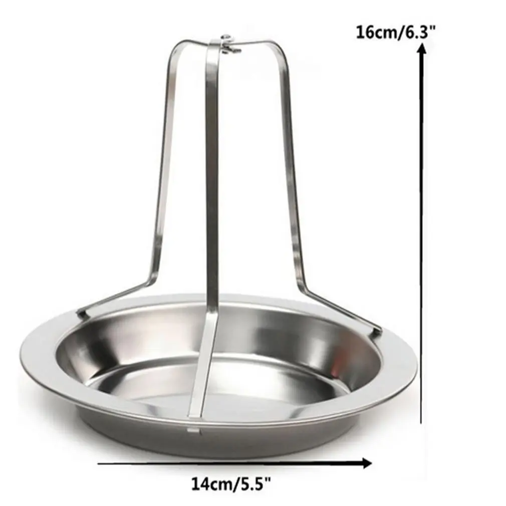 

Chicken Turkey Roaster Rack Barbecue Grilling Baking Cooking Pans Non-Stick Chicken Roaster Rack With Bowl BBQ Accessories Tools