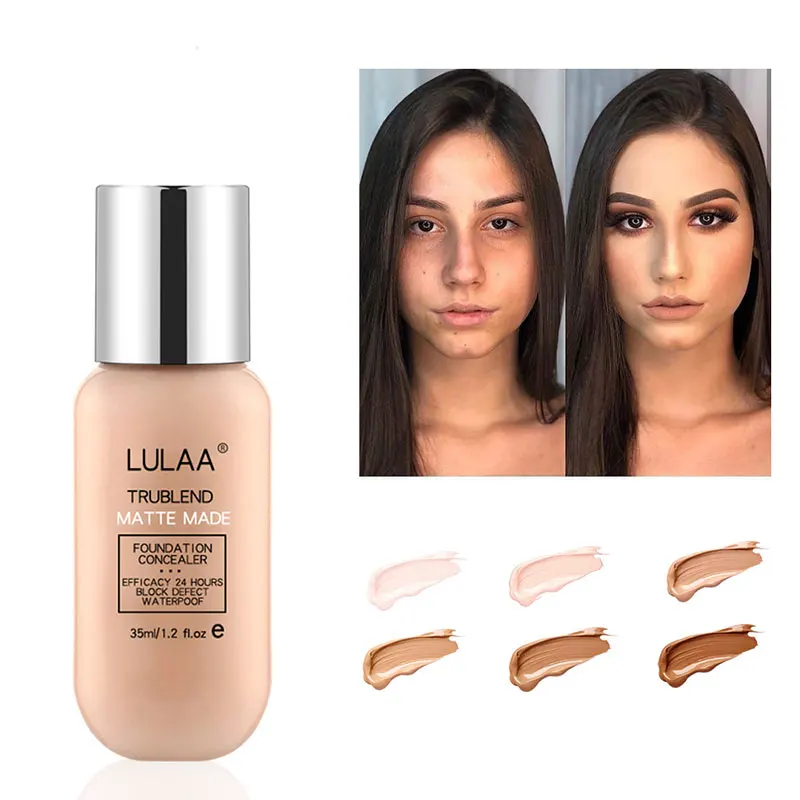 

AgeRewind Matte Liquid Foundation Full Cover Liquid Concealer Waterproof Smooth Matte Finish Concealer Foundation SANA889