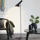 Угловая Напольная Лампа E27, черные и белые светодиодсветодиодный светильники для пола в гостиную, Скандинавская декоративная лампа-подставка для дома