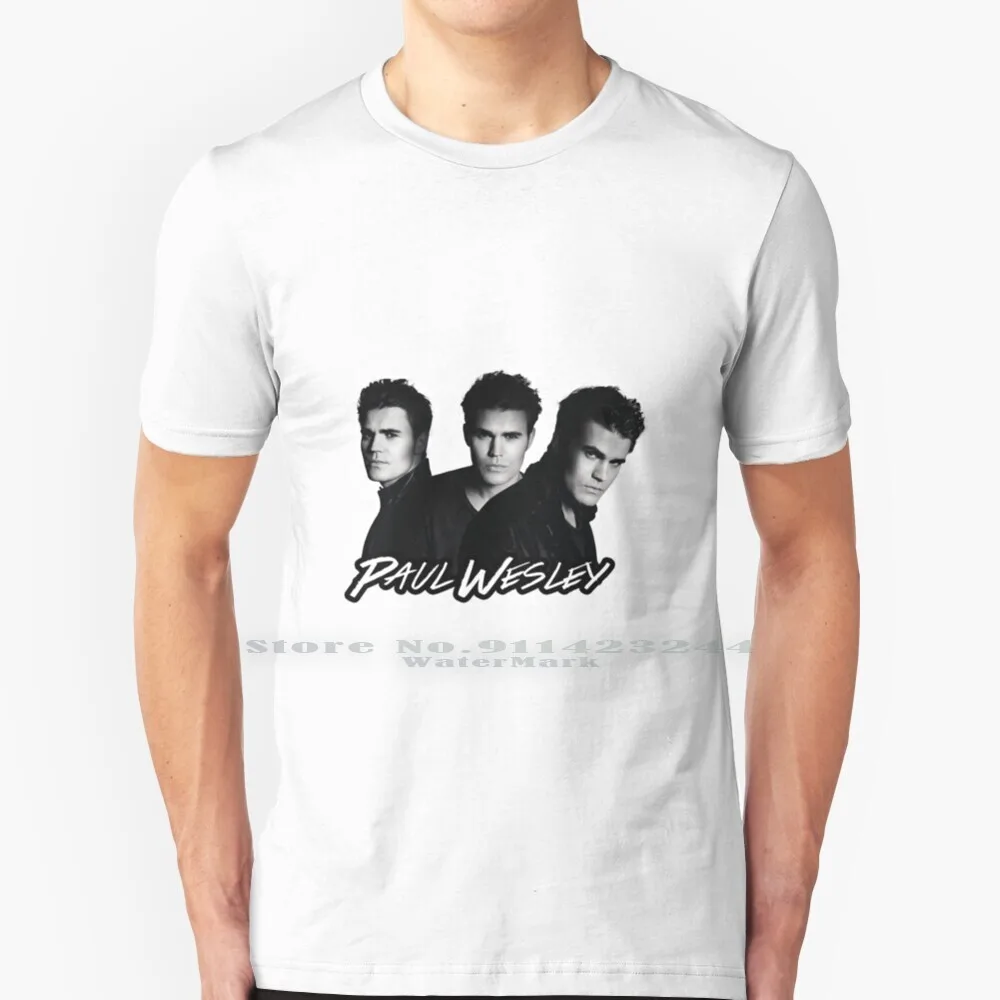 Футболка Paul Wesley 100% чистый хлопок Wesley|Мужские футболки| |