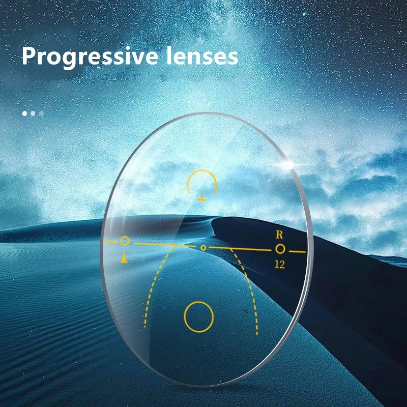 YIMARUILI 1.56 1.61 1.67 1.74 Aspherical Anti-Reflection Anti-Scratch HD Optical Prescription Progressive Multifocal Lenses