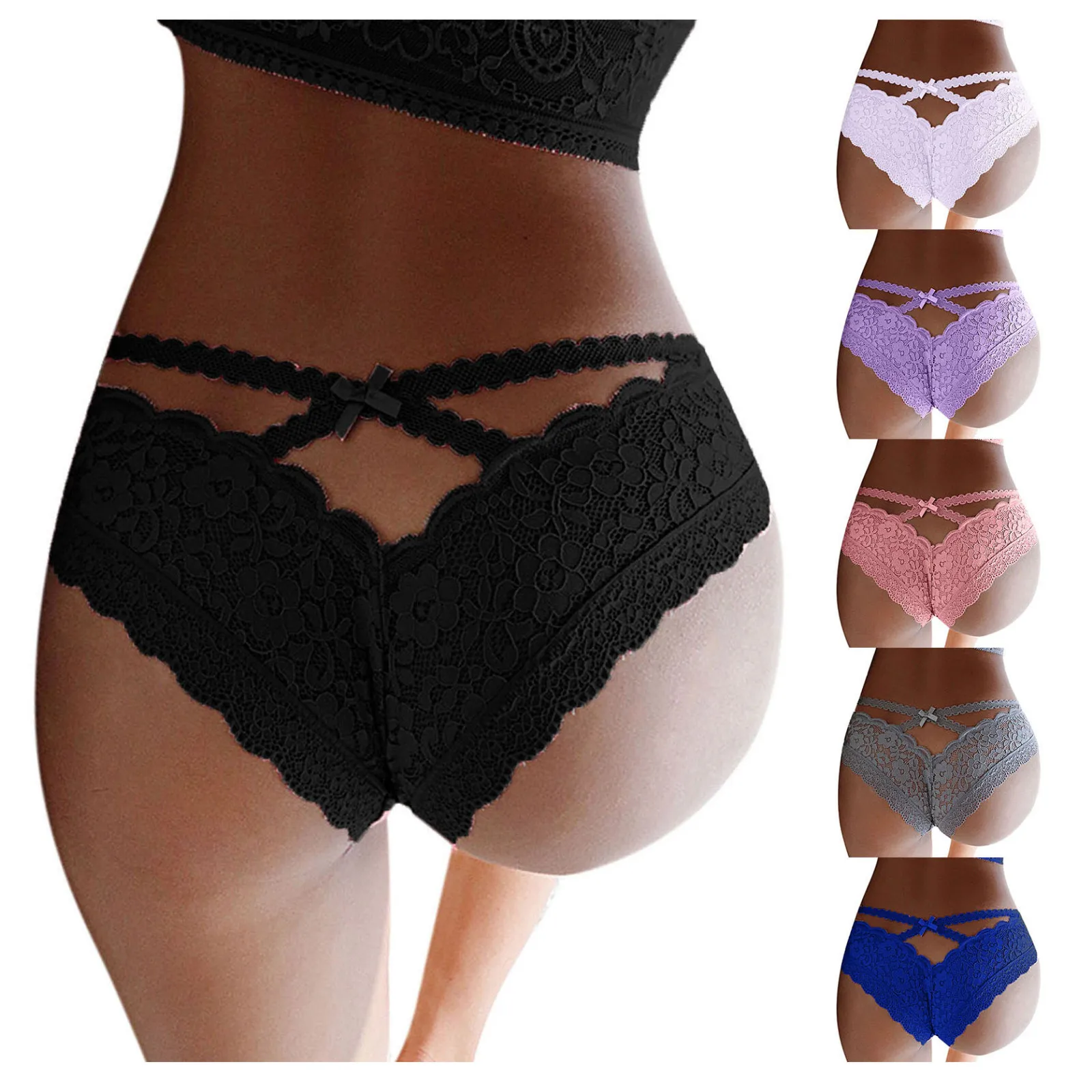 

Романтический сексуальное кружевное нижнее белье Для женщин Открытые трусики стринги для секса прозрачные стринги бесшовные трусы женско...