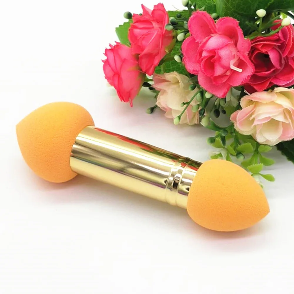 1 шт Двойная головная основа кисть со спонжем для макияжа гладкие Косметические