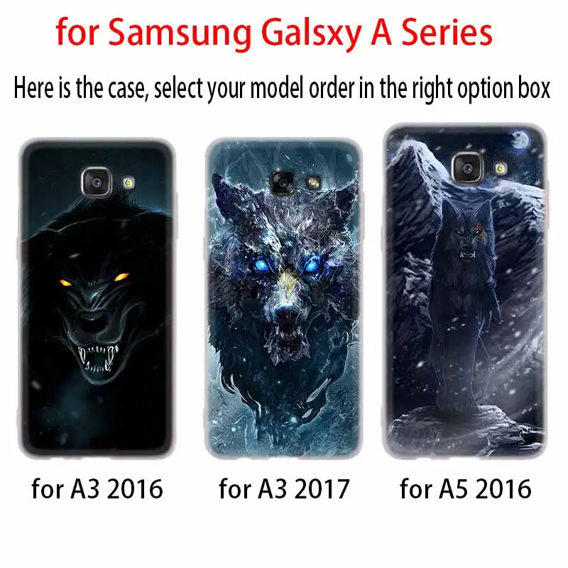Fierce Snow Wolf Silicone Case For Samsung A52 A32 A12 A72 A42 A21S 5G A3 A5 A6 A7 A8 Plus 2018 Cover | Мобильные телефоны и