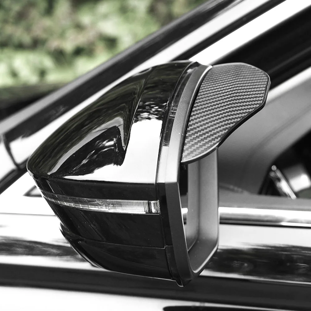 For Nissan X-Trail XTrail T32/Rogue 2017 2018 2019 2020 Rear Rearview Glass Mirror Rain Eyebrow Shield Sun Visor Shade Plastic | Автомобили