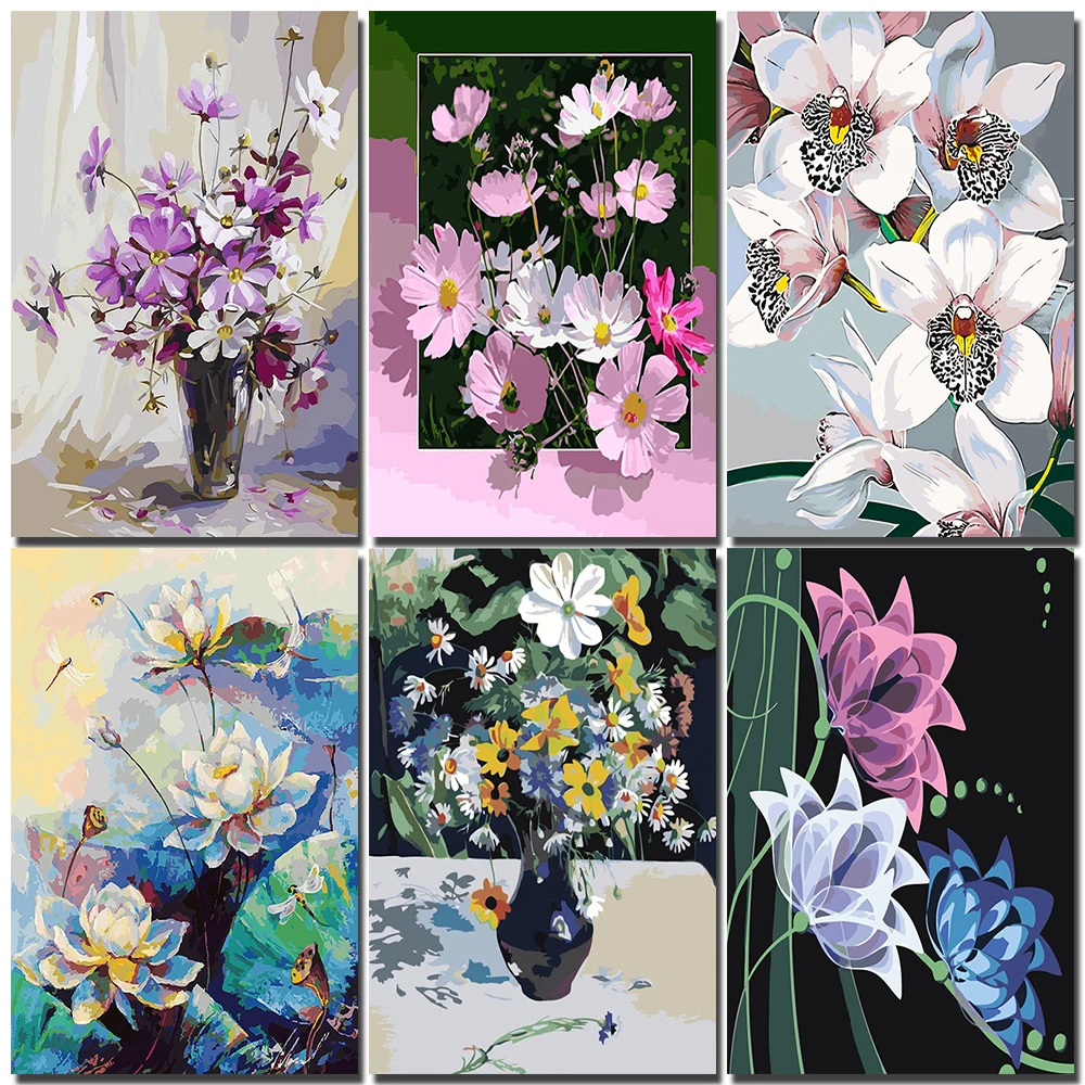 

5D Diamond Painting Diy Flowers Hand-Painted Painting Full Rhinestone Cross Stitch Mosaic Hand Embroidery Home Decoration Gift