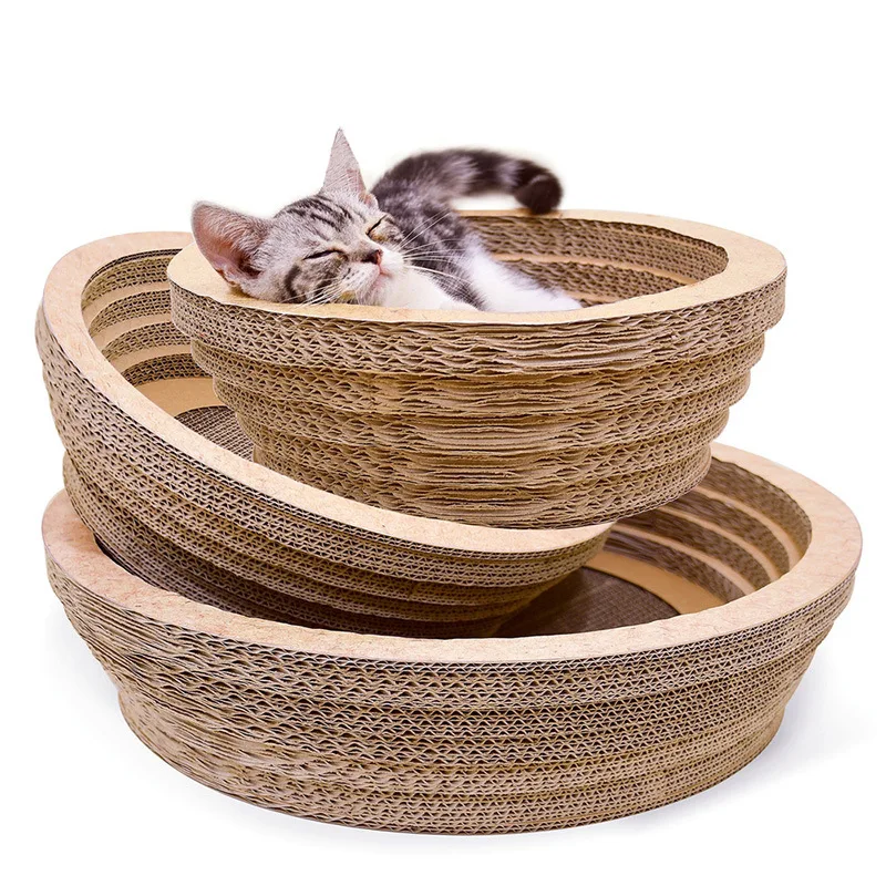 

Pet Supplies Cat Toys Bowl-shaped Cat Scratcher Corrugated Paper Cat Litter Claw Grinding Toy Scratcher Body Massage Scratcher