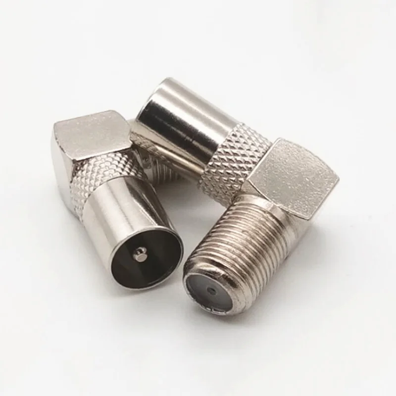 5 шт. 90 градусов прямоугольный ТВ антенна кабель Разъем RF коаксиальный F мама к