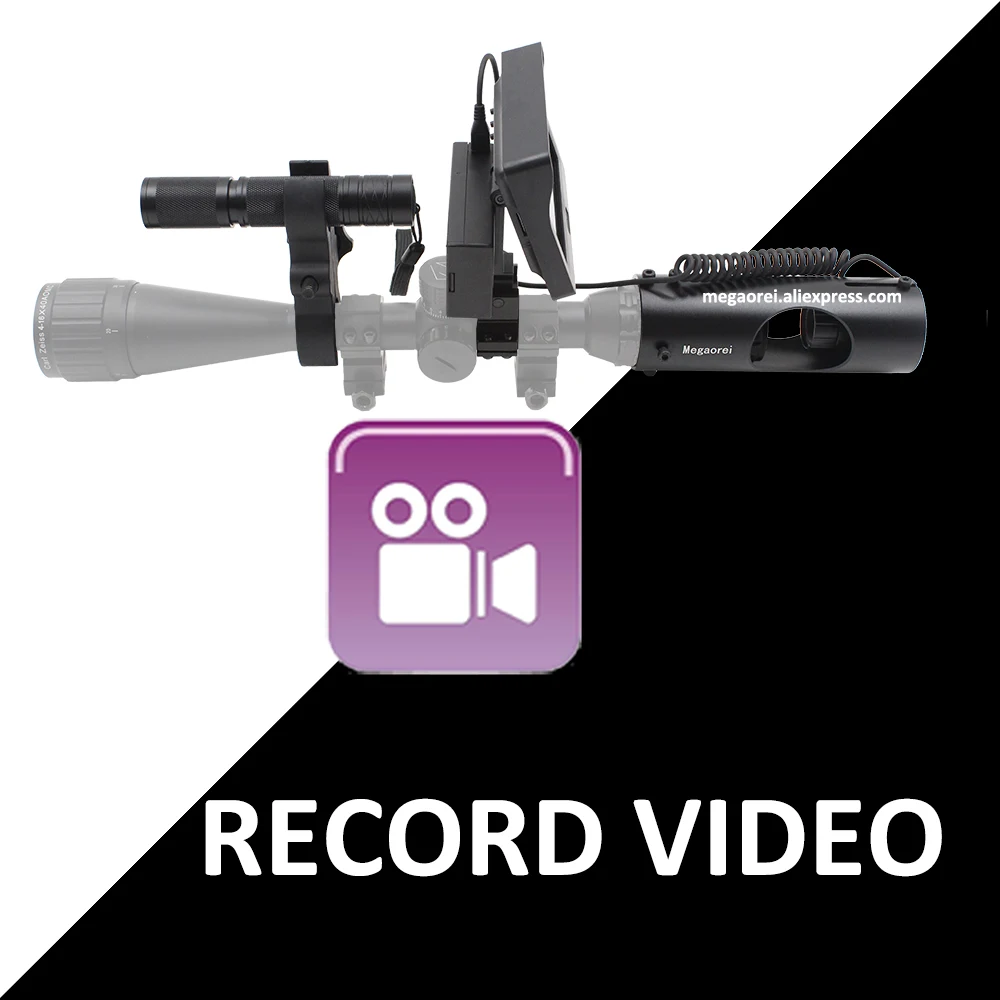 Аксессуары для прицела ИК-камера ночного видения охоты с монитором и фонариком 720