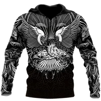 autumn fashion hoodie eagle warrior tattoo 3d fully printed mens zip hoodie unisex streetwear harajuku casual sweatshirt