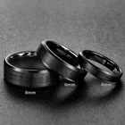 TIGRADE 468 мм черное керамическое кольцо Для мужчин матовый свободный крой пара обручальное кольцо для помолвки кольца для Для мужчин Для женщин Размер 4-15 Анель