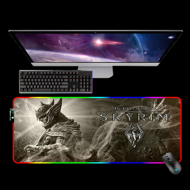 the elder scrolls v skyrim rgb xxl мышь 90x40 см игровых аксе