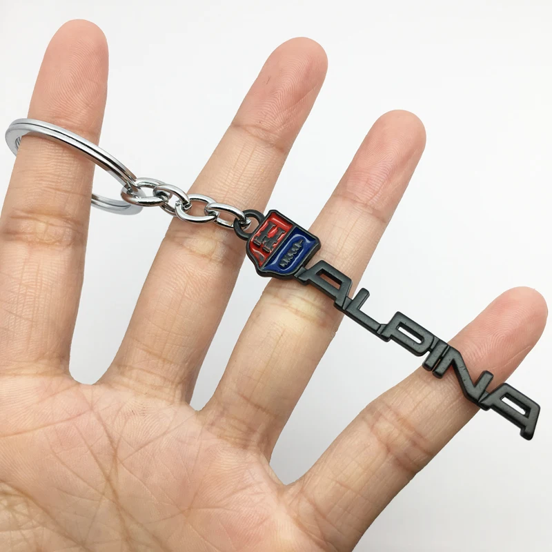 3D металлический брелок для ключей автомобиля с Логотипом BMW ALPINA F10 F20 F30 E38 E39 E46 E60 E90