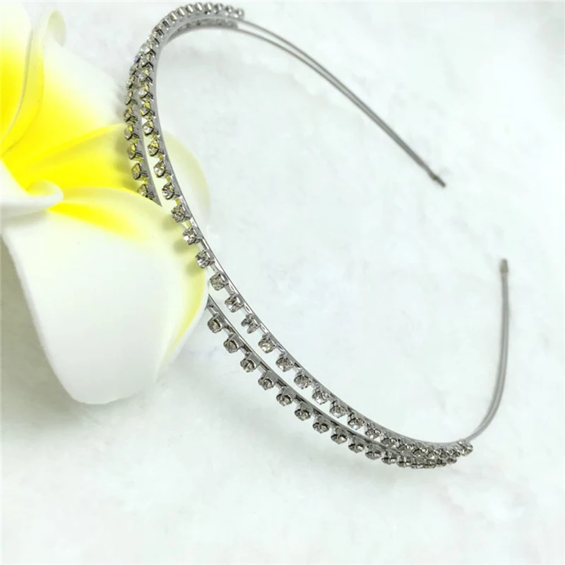 Повязка на голову Стразы с кристаллами милые модные украшения для волос