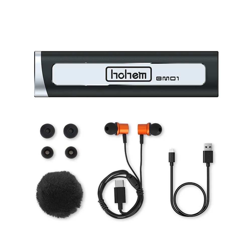 Беспроводная микрофонная система Hohem BM01 BT Hi-Fi стерео петличный микрофон Bluetooth BGM